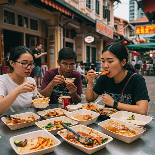 Chinatown Hawker Leftovers Consumption - Fighting Food Waste